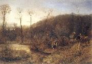 John William North,ARA A Gypasy Encampment oil painting